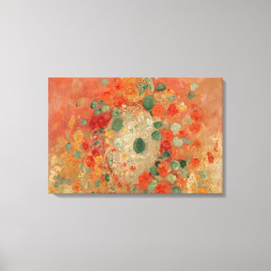 Nasturtica van Odilon Redon Canvas Afdruk (Voorkant)