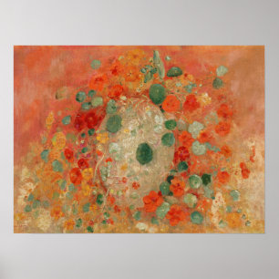 Nasturtica van Odilon Redon Poster