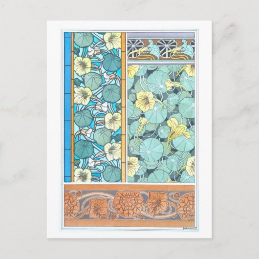 Nasturtium comme carte postale objet décoratif (Devant)