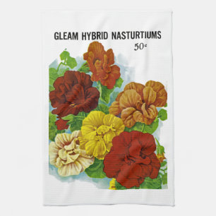 Nasturtium Etiket zaadpakket Theedoek