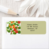 Nasturtium Flower Garden  labels (Insitu)