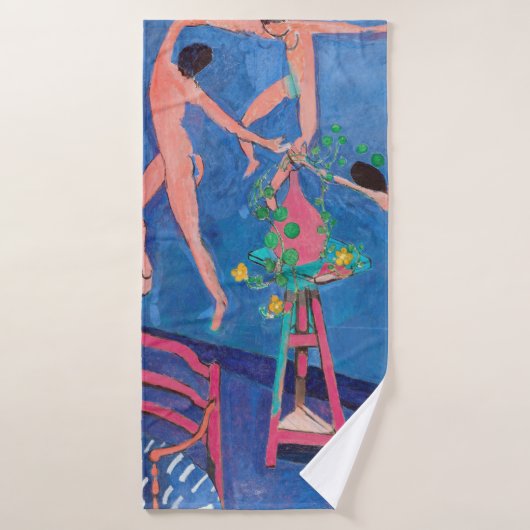 Nasturtium Flowers in de Atelier, Matisse Badhanddoek (Badhanddoek)