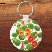 Nasturtium Flowers Sleutelhanger (Voorkant)