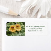 Nasturtium Return Address Label (Insitu)