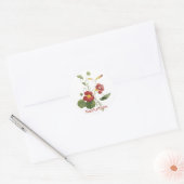 Nasturtium Ronde Sticker (Envelop)