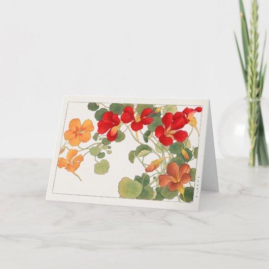 Nasturtium van Tanigami Konan Kaart (Voorkant)