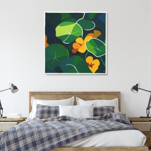 Nasturtiums - Grande toile (Insitu(Chambre))