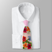 Nasturtiums Print stropdas (Gebonden)