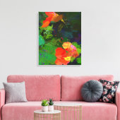 Nasturtiums toile étirée Impression (Insitu(Salon))