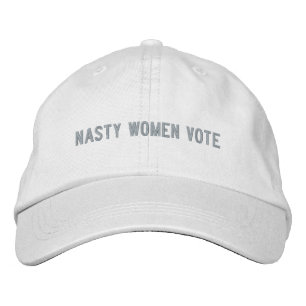 Nastvrouwen stemmen roze aangepaste tekst moderne geborduurde pet