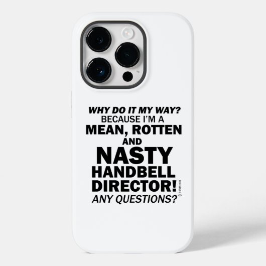 Nasty Handbell Director Hoesje-Mate iPhone Case (Achterkant)