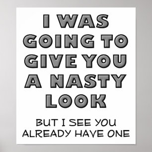 Nasty Kijk Funny Poster
