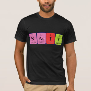 Nasty periodieke lijstnaam shirt
