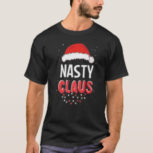 Nasty Santa Claus kerst-overeenkomst Costume Premi T-shirt