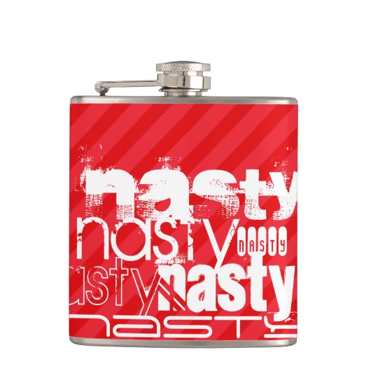 Nasty; Scarlet Red Stripes Heupfles (Voorkant)