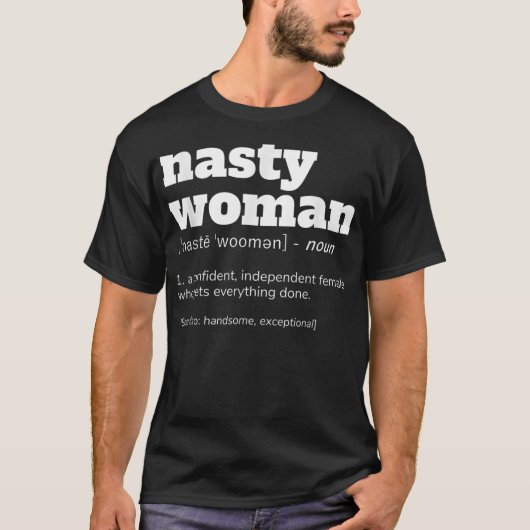 NASTY VROUW Definition T-shirt (Voorkant)