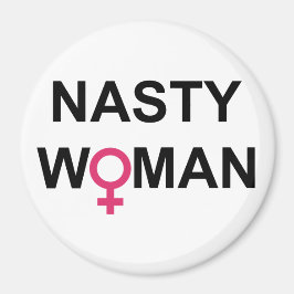 Nasty Vrouw Stemmen Ronde Magnet Magneet
