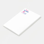 Nasty vrouwen lopen post-it® notes (Schuin)