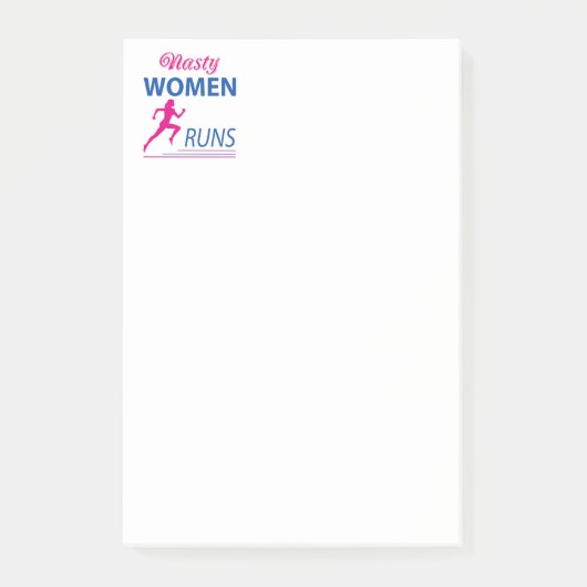Nasty vrouwen lopen post-it® notes (Voorkant)