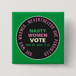 NASTY VROUWEN STEMMEN 2020 Campaign Button