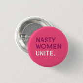 Nasty Vrouwen verenigen Button (Voorkant /achterkant)