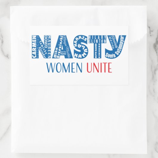 Nasty vrouwen verenigen Sticker (Tas)