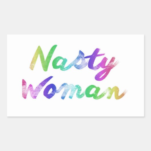 Nasty Woman Sticker (Voorkant)