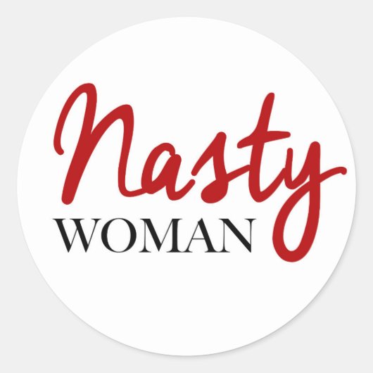Nasty Woman stickers (Voorkant)