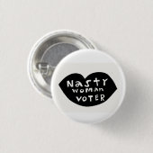 Nasty Woman Voter Button (Voorkant /achterkant)