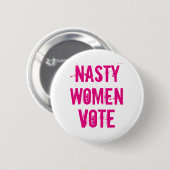Nasty Women Stemming: Button 2016 (Voorkant /achterkant)