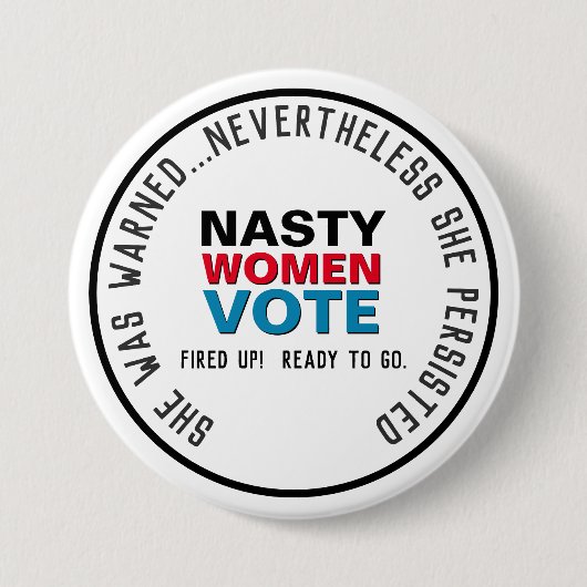 Nasty Women STETE Persist Mod Button (Voorkant)