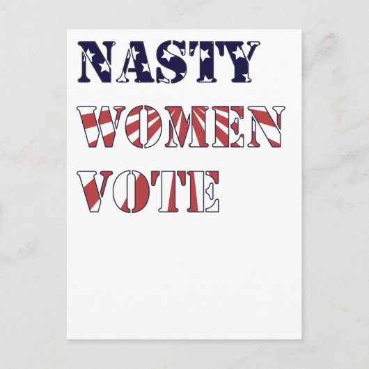 Nasty Women Vote Briefkaart (Voorkant)