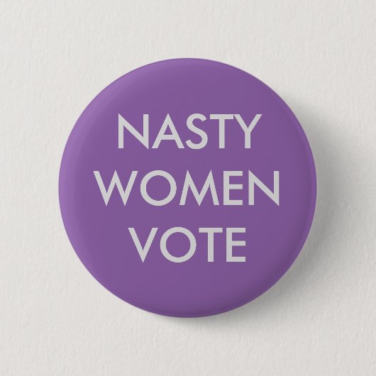 Nasty Women Vote Ronde Button 5,7 Cm (Voorkant)