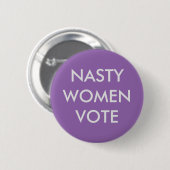 Nasty Women Vote Ronde Button 5,7 Cm (Voorkant /achterkant)
