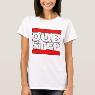 nasynchronisatie van dj-drum en bass-dub t-shirt