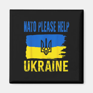Nat0 Help Oekraine Oekraïense Vlag Steun Vr Magneet