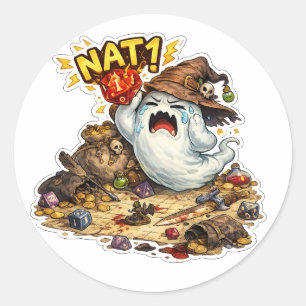 Nat 1 Dobbelsteen Kabouter Sticker Kritieke Misl