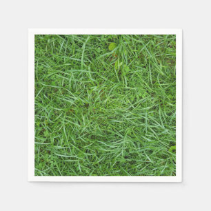 nat groen gras servet