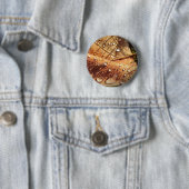 Nat herfstblad - Button (In situ)