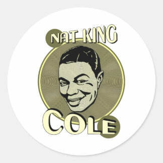 Nat King Cole Ronde Sticker