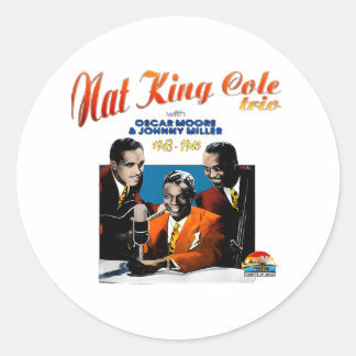 Nat King Cole Ronde Sticker