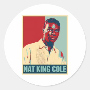 Nat King Cole Ronde Sticker