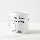 Nat tasse de nom de table périodique (Devant gauche)