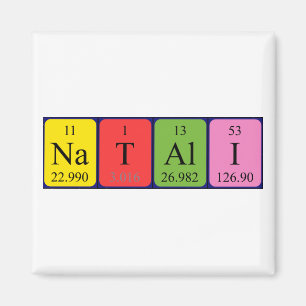 Natali periodieke tabelnaam magnet magneet