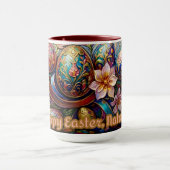 NATALIA ~ EASTER MUG ~ Flowers Eggs~  Mok (Midden)