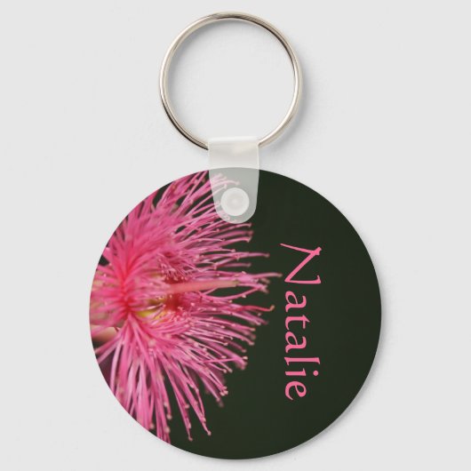 Natalie Australian Gum Nut Flower Name Gift Sleutelhanger (Voorkant)