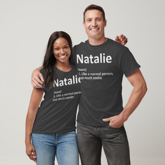 NATALIE Definition Personalized Funny Birthday T-shirt (Unisex)
