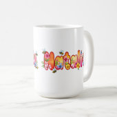 Natalie - Floral and Bee Design Mug (Devant droit)
