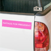 NATALIE VOOR PRESIDENT BUMPERSTICKER (Op Truck)