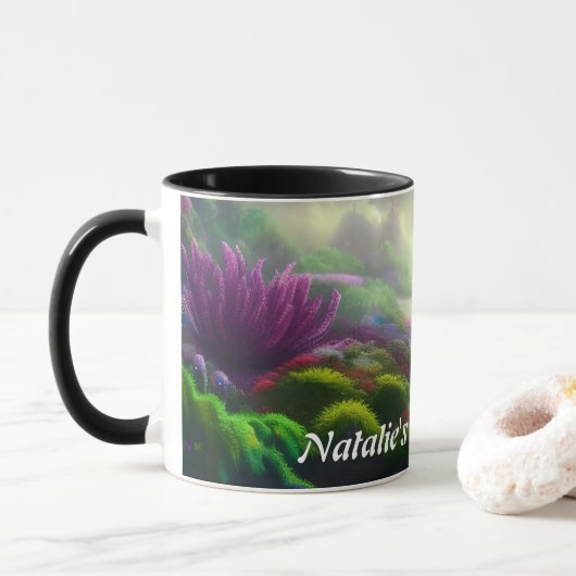 Natalie's Morning Tea Gepersonaliseerd  Mok (Met donut)